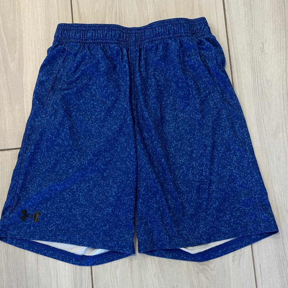 Under Armour Boy’s Speckled Blue Athletic Shorts